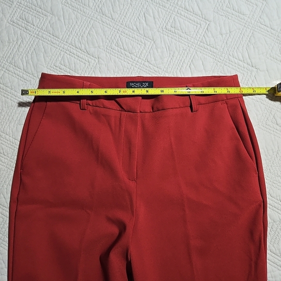 Rachel Zoe Ladies Stretch Dress Pant In Burnt Orange Size 8 - Picture 7 of 11
